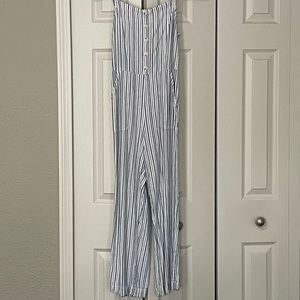 Blue Stripe Romper